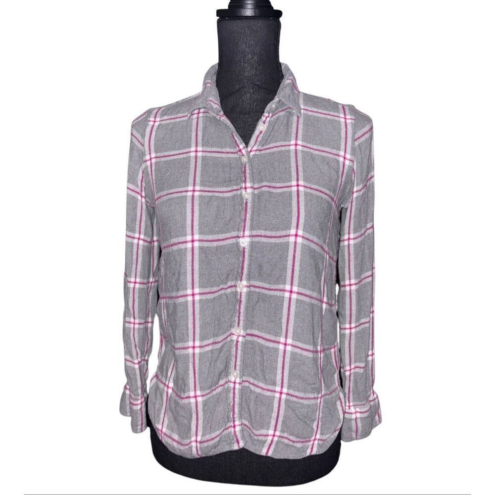 Banana Republic Dillon Classic Fit Plaid Button Front Shirt